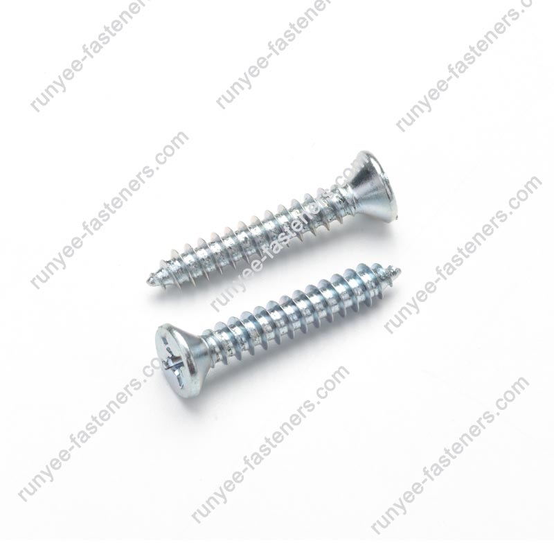 DIN7982 Phillips Countersunk Flat Head Self Tapping Screw AB Thread